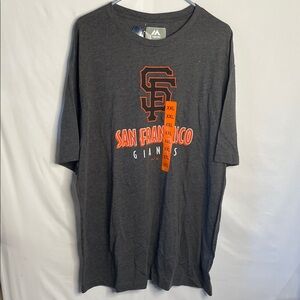 Majestic Charcoal San Francisco Giants Short Sleeve Tee